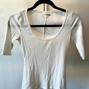 Reformation Delia Ribbed Top - Size Small